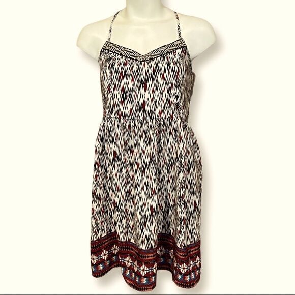 Sleeveless Dress Aztec Print Casual Sundress Summer Dress - Picture 1 of 6